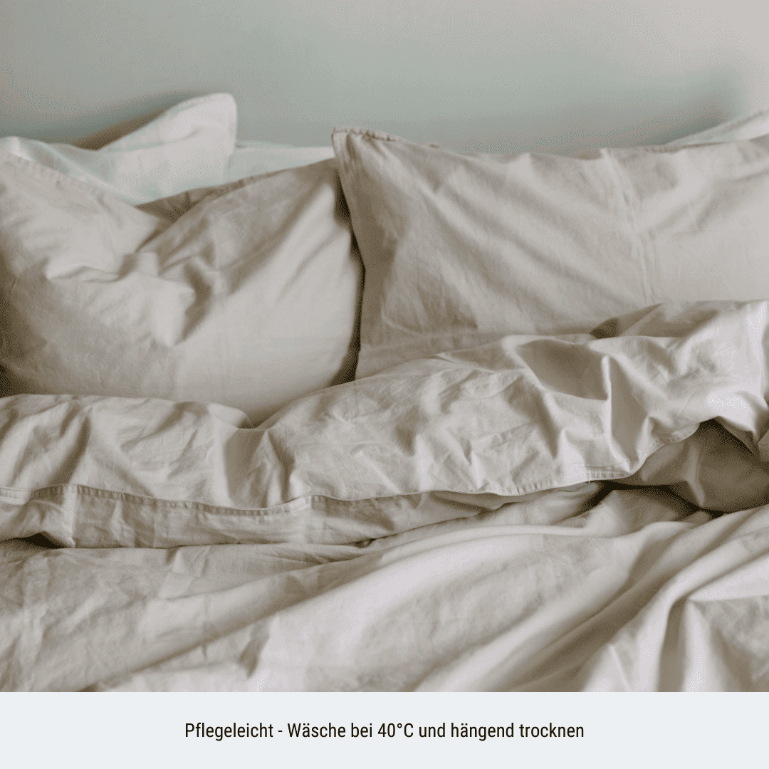 Bettwäsche-Set "Pebble" aus Bio-Baumwolle