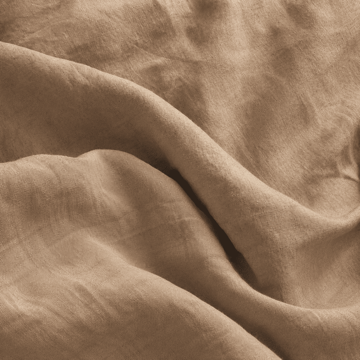 Stofftextur Leinenbettwäscheset taupe