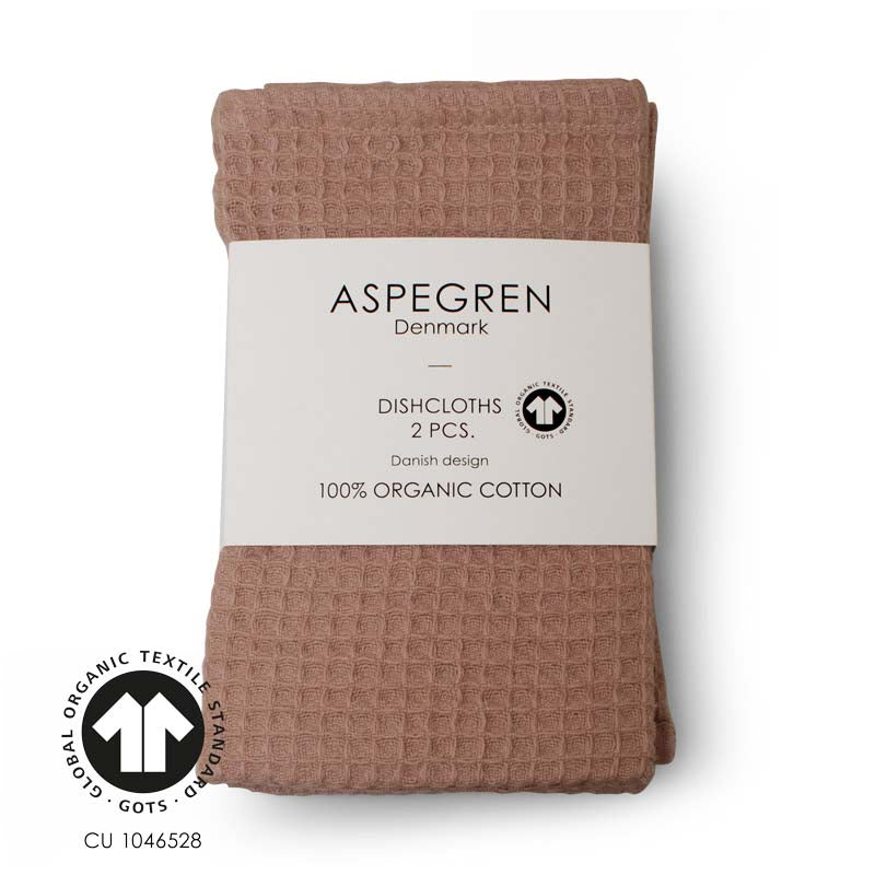 Aspegren Denmark Geschirrtuch Waffelstruktur North Cork altrosa Baumwolle nordery