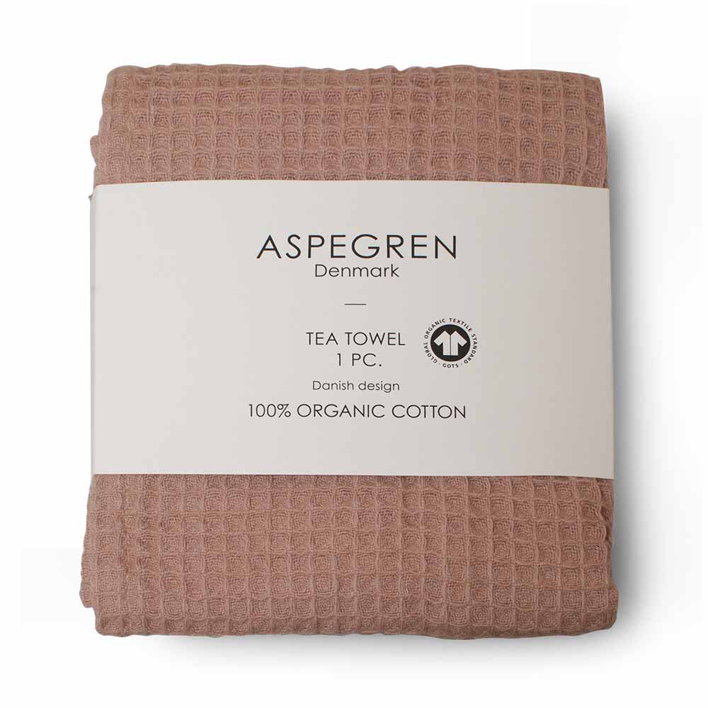 Aspegren Denmark Geschirrtuch Waffelstruktur North Cork altrosa Baumwolle nordery