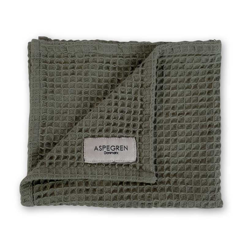 Aspegren Denmark Geschirrtuch Waffelstruktur North Olive olivgruen Baumwolle nordery
