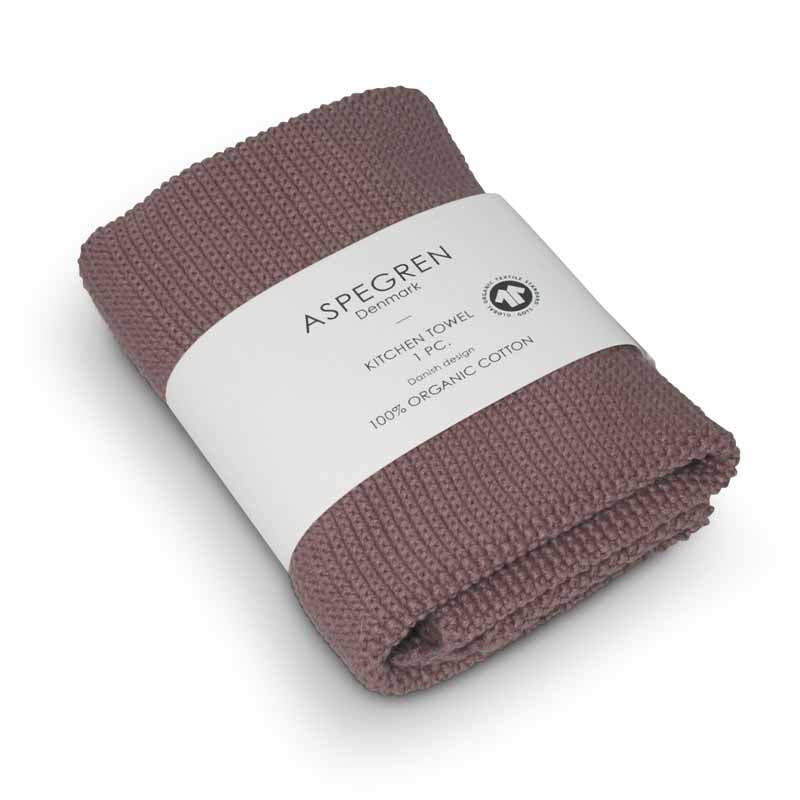 Aspegren Denmark Küchentuch Solid Woodrose Baumwolle nordery