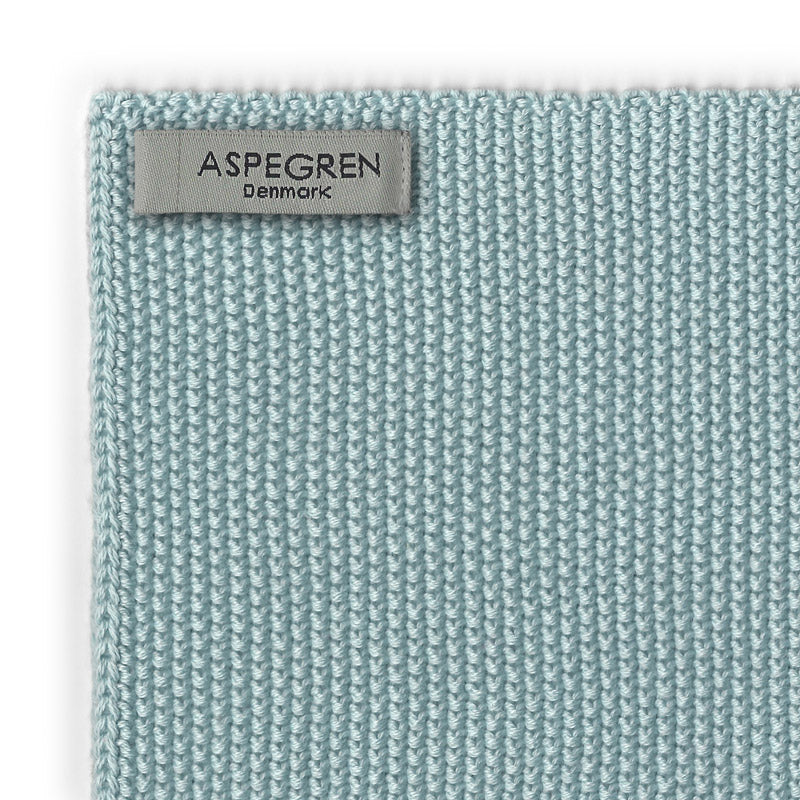 Aspegren Denmark Spültuch Solid Aqua Baumwolle nordery