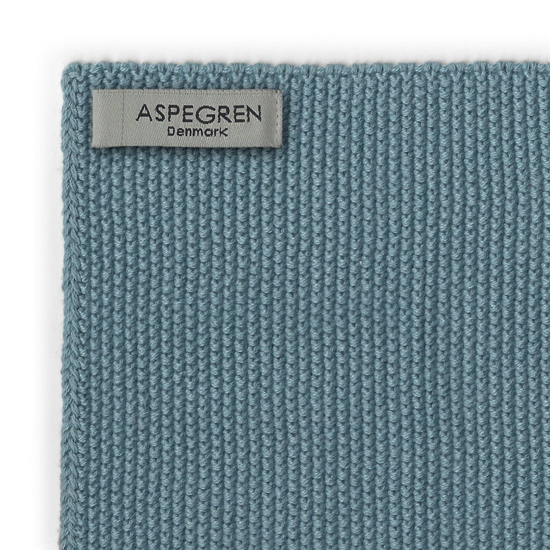Aspegren Denmark Spültuch Solid Aqua Baumwolle nordery