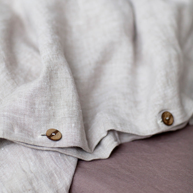 Linen Tales Leinen Bettwäscheset Melange beige nordery
