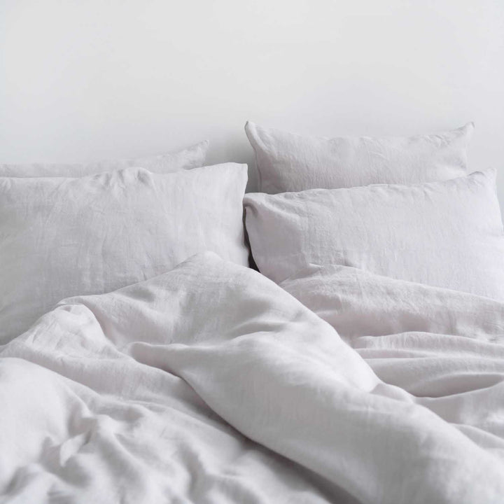 linen tales leinen bettwäsche kissenbezug silver silbergrau nordery