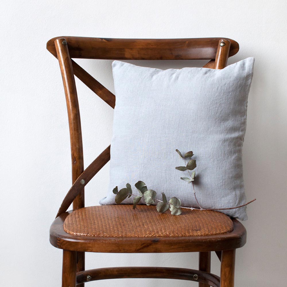 Linen Tales Leinen Kissenbezug Light grey hellgrau nordery
