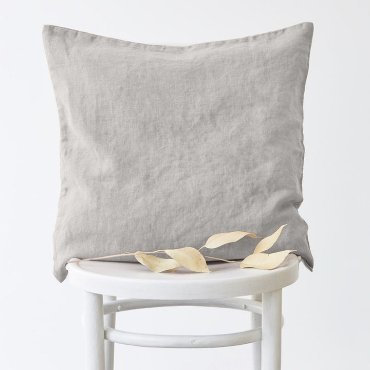 Linen Tales Kissenbezug silver hellgrau Leinen nordery