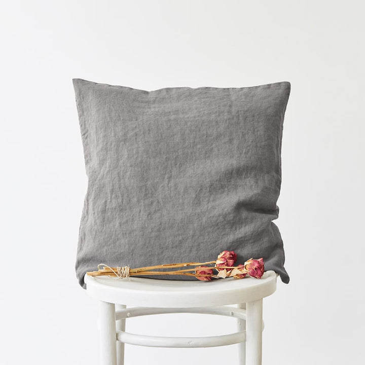 Linen Tales Kissenbezug Ash Grey  aschgrau Leinen nordery