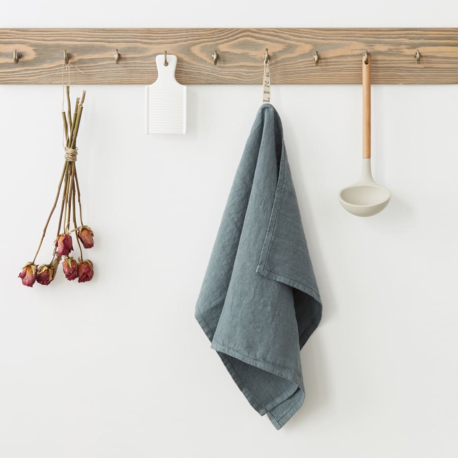 Linen Tales Leinen Geschirrtuch nebelblau nordery