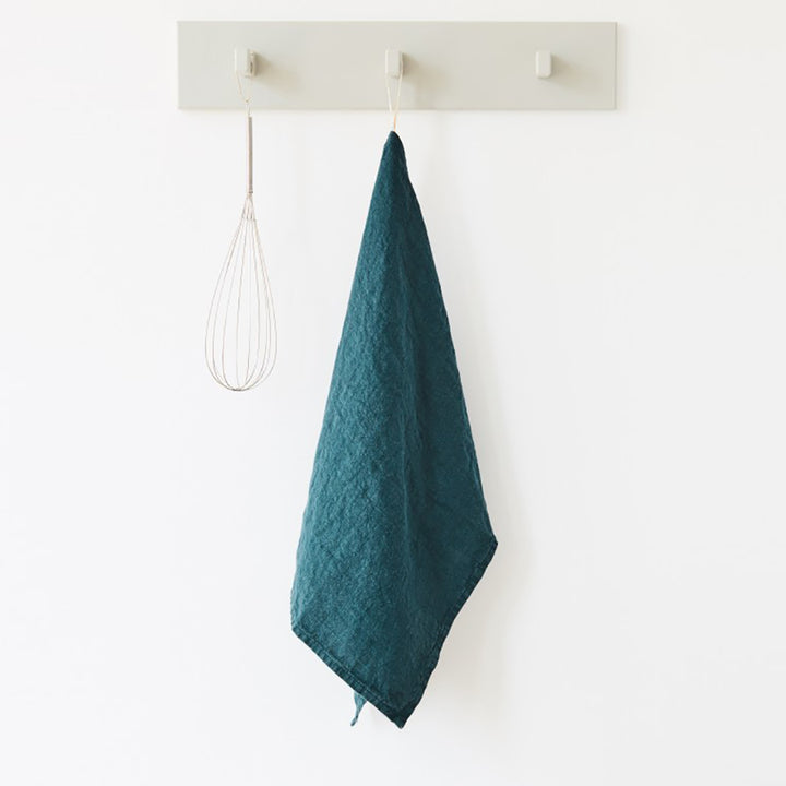 Linen Tales Leinen Geschirrtuch deep water petrol nordery
