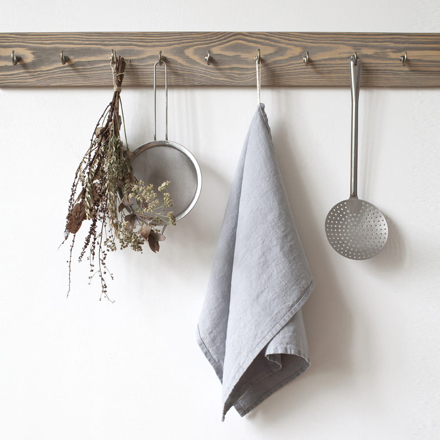 Linen Tales Leinen Geschirrtuch Light grey hellgrau nordery