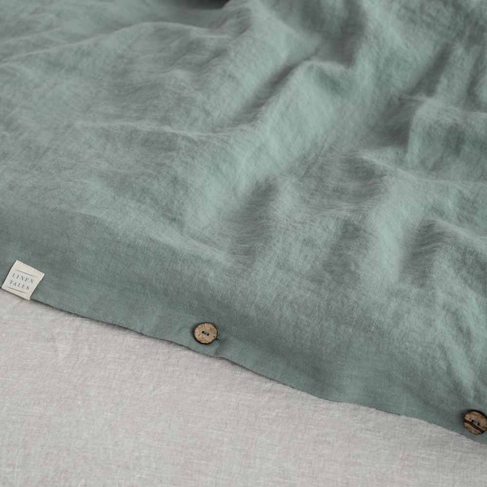 Linen bedding set "Green Milieu"