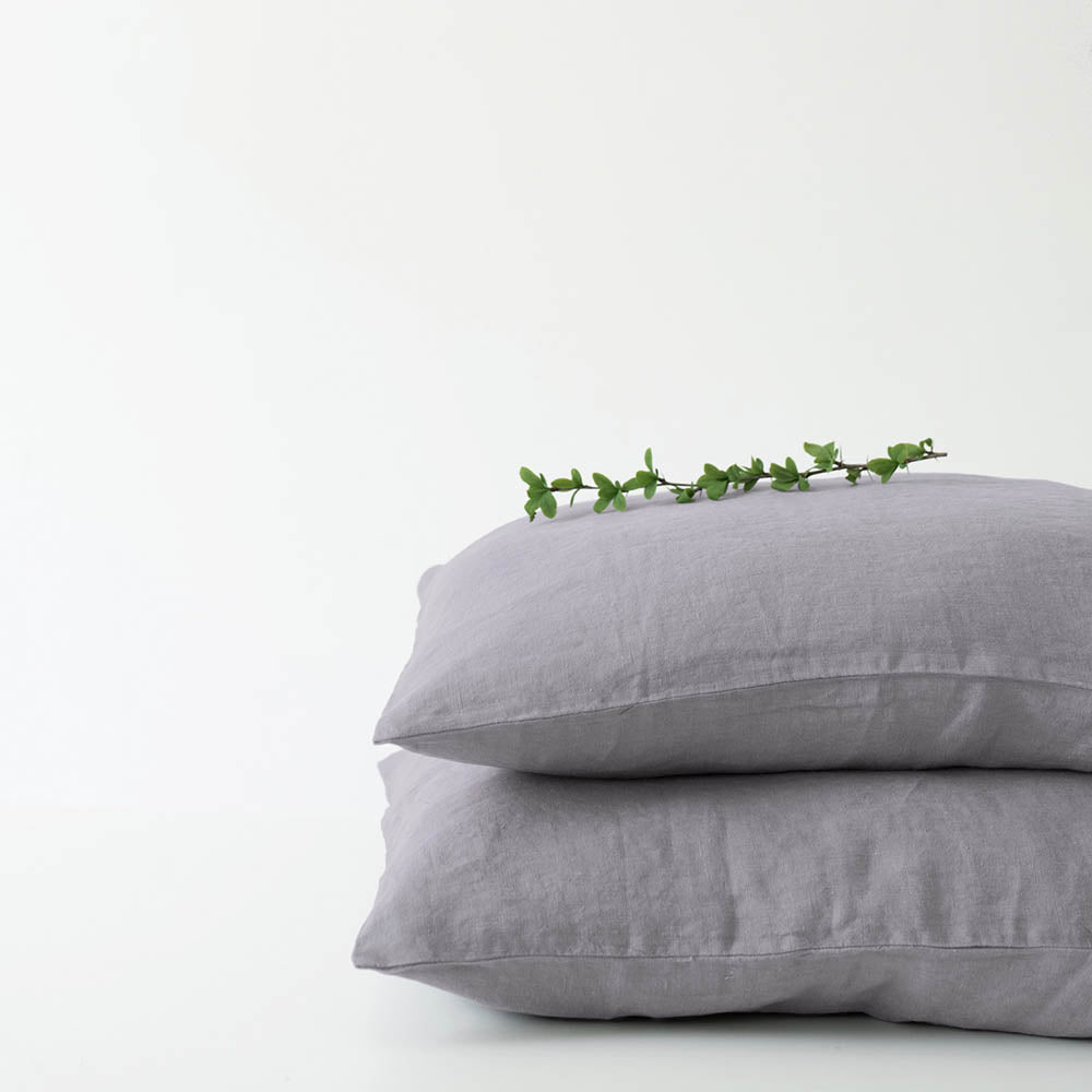 Linen Tales Kissenbezug Ash Grey  aschgrau Leinen nordery