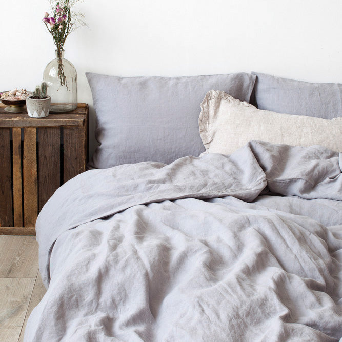 Linen Tales Leinen Kissenbezug Light grey hellgrau nordery