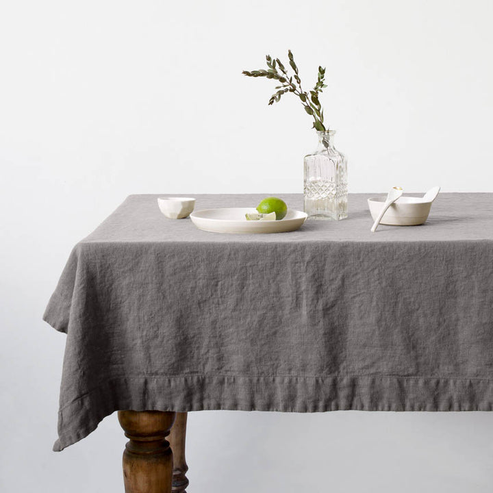 Linen Tales Leinen Tischdecke Ash Grey grau nordery