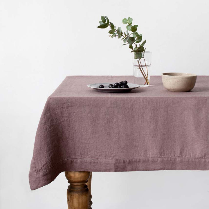 Linen Tales Leinen Tischdecke Ashes of Roses lavendel nordery