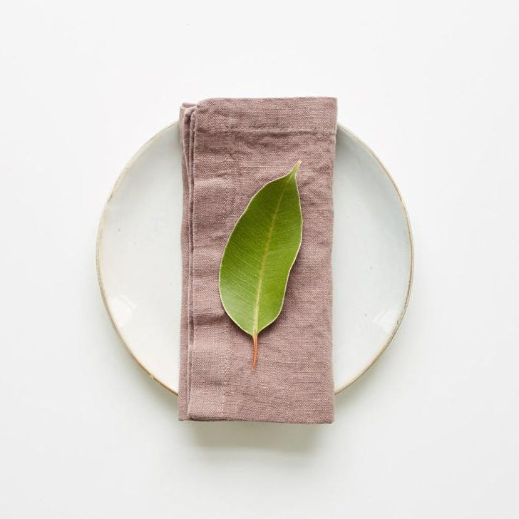 Linen Tales Leinen Servietten Ashes of Roses lavendel nordery