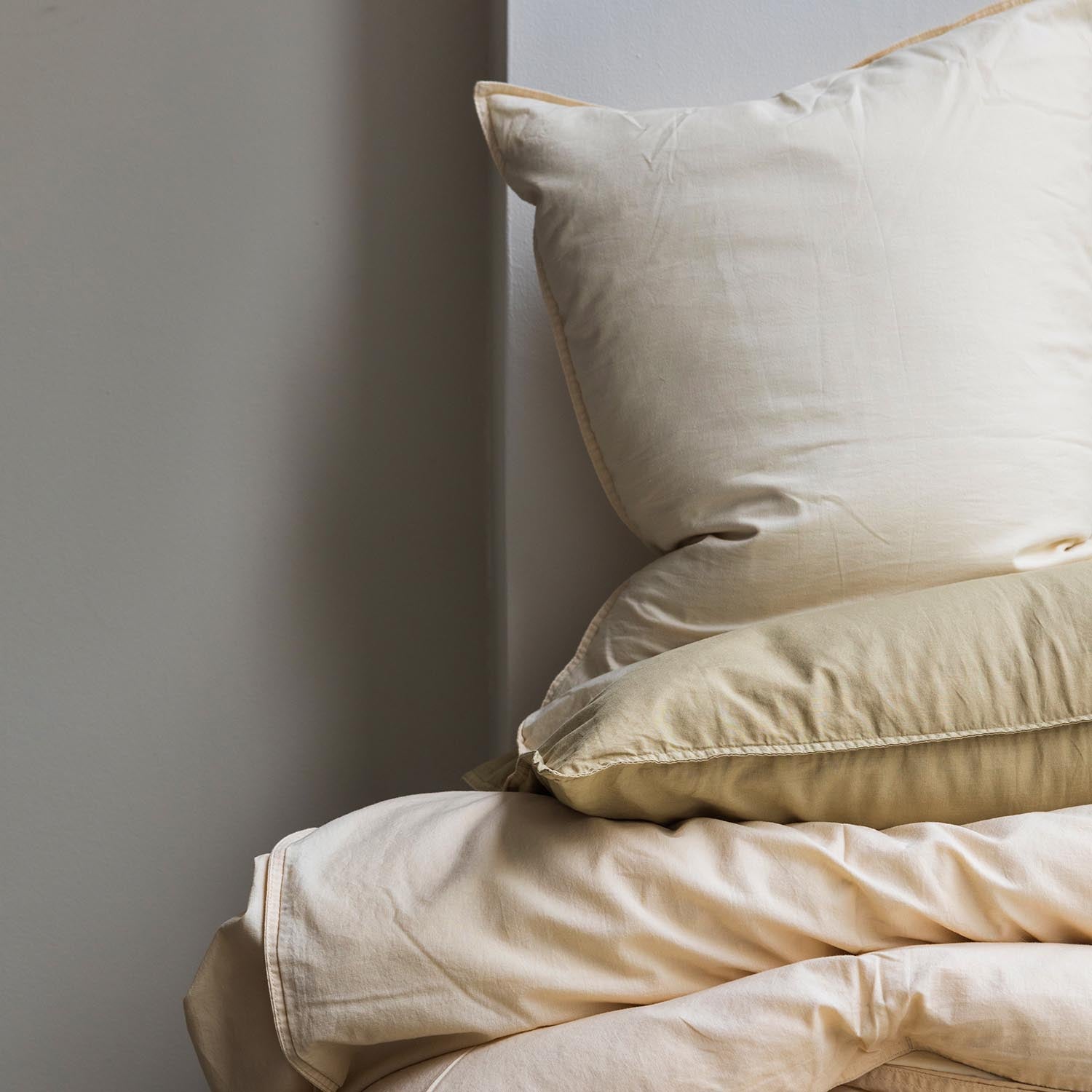 midnatt Bettdeckenbezug Sorbetto Creme Biobaumwolle nachhaltig