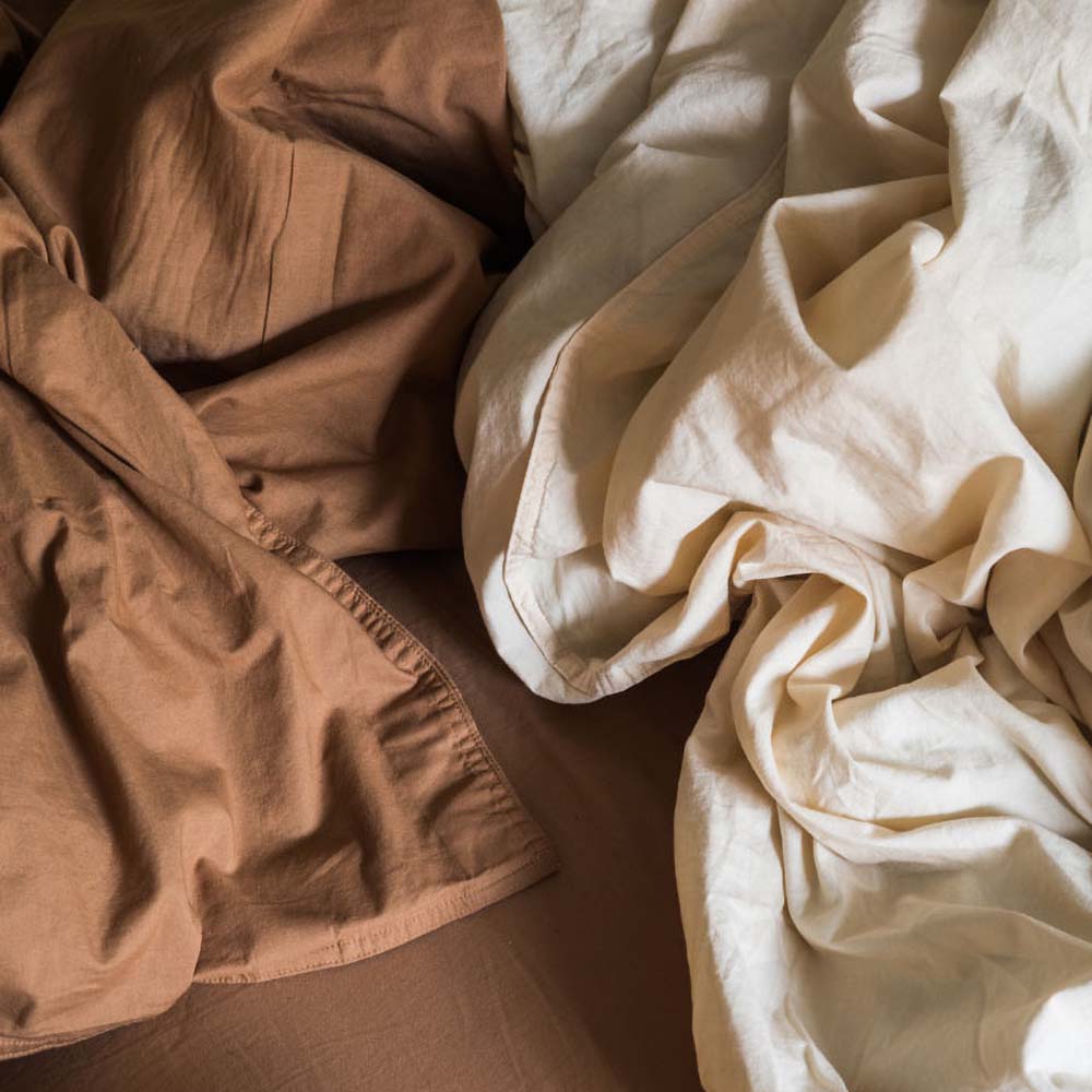 midnatt Bettdeckenbezug Sorbetto Creme Biobaumwolle nachhaltig