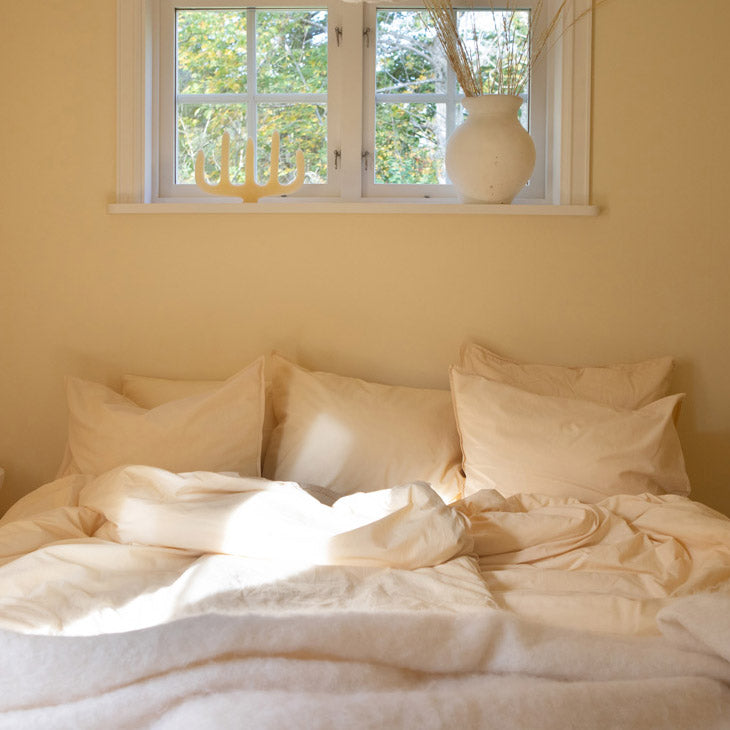 midnatt Bettdeckenbezug Sorbetto Creme Biobaumwolle nachhaltig