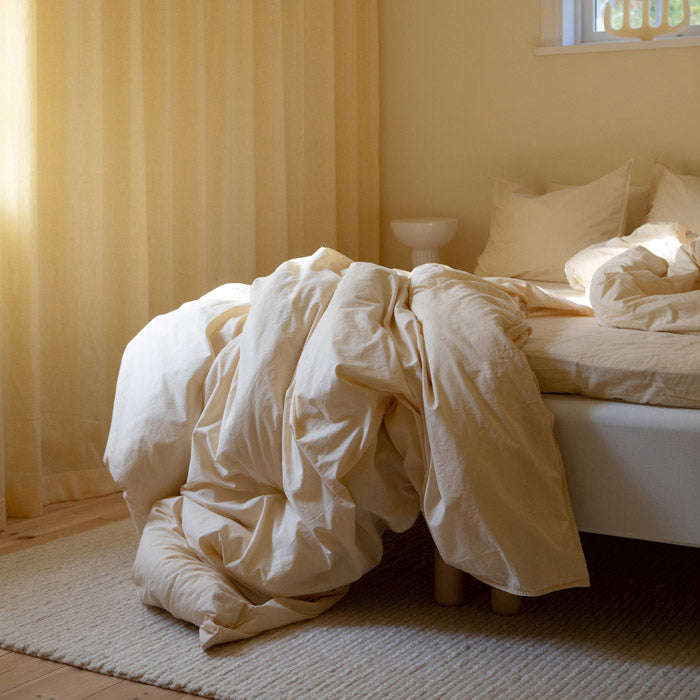 midnatt Bettdeckenbezug Sorbetto Creme Biobaumwolle nachhaltig