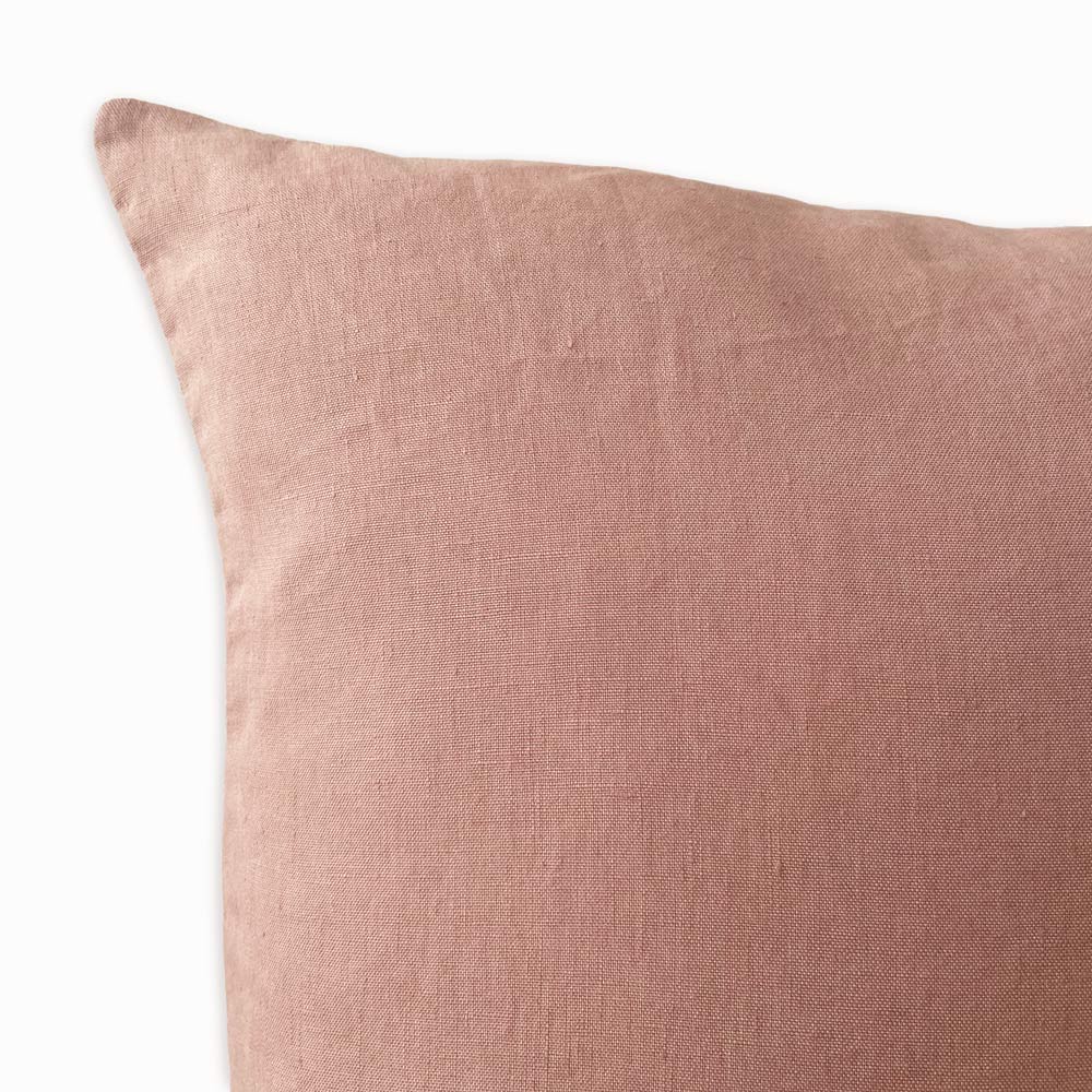 Leinen Kissenhülle ANEA - Rosa Stoffdetails