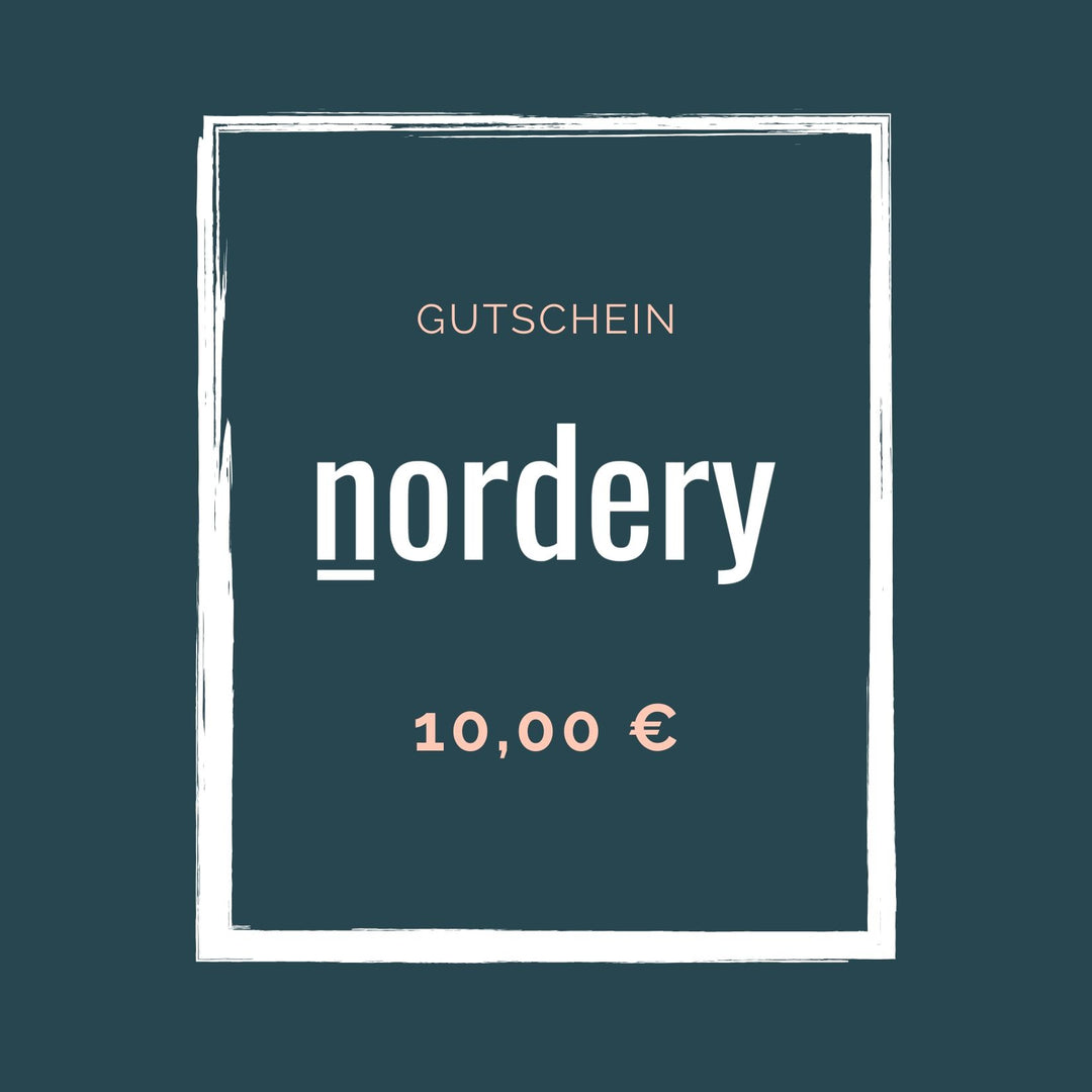 nordery Geschenkkarte Geschenkgutschein 10 Euro