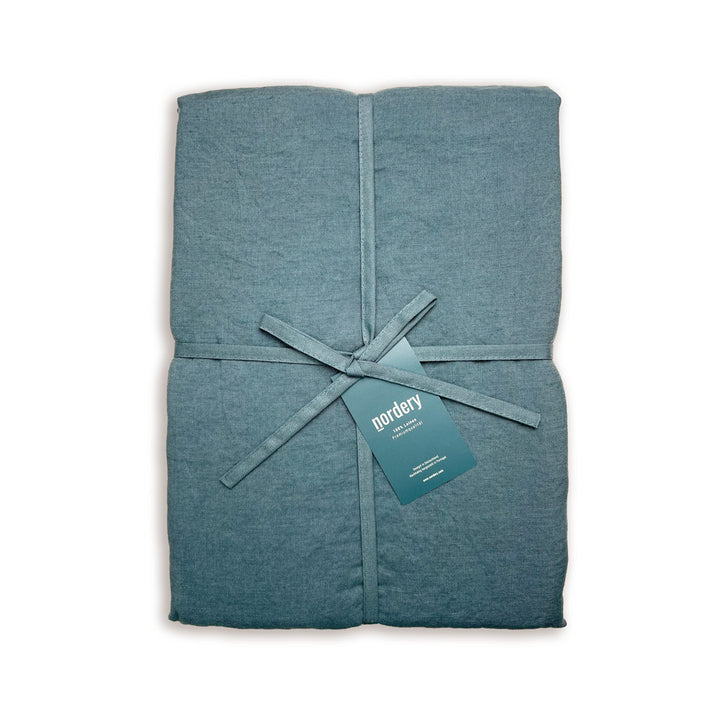Leinen Kopfkissenbezug LIVA - Graublau Verpackung