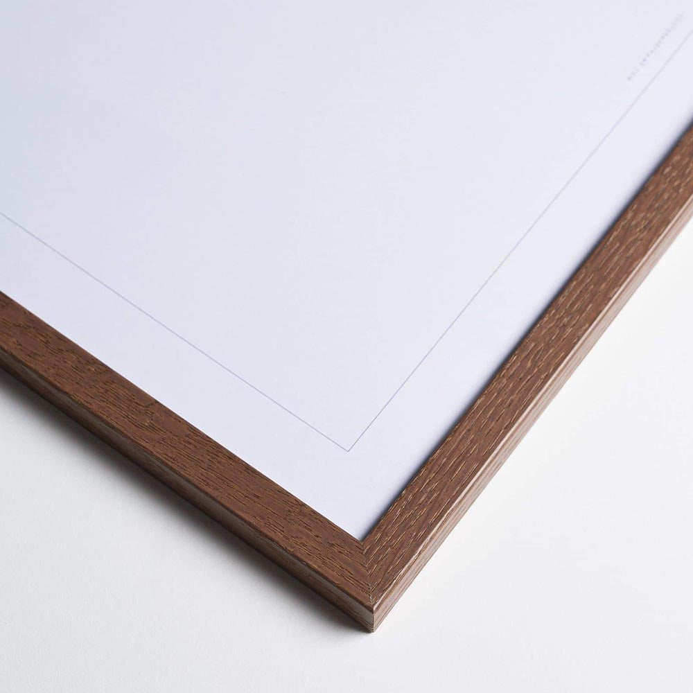 Novictus Bilderrahmen Glas Massivholz Eiche dunkel  nordery