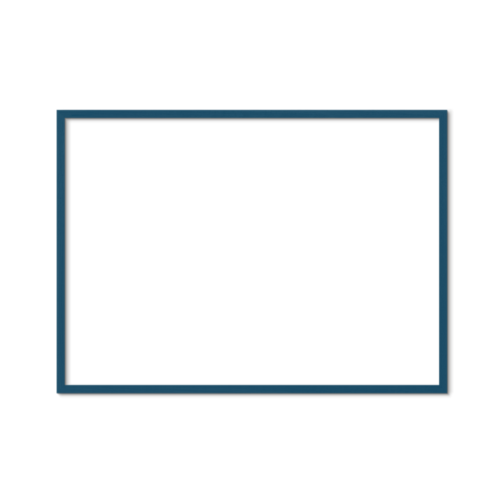 Novictus Bilderrahmen Glas Massivholz Petrol Blau nordery