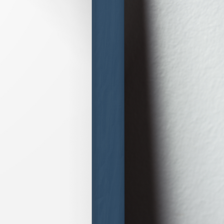 Novictus Bilderrahmen Glas Massivholz Petrol Blau nordery