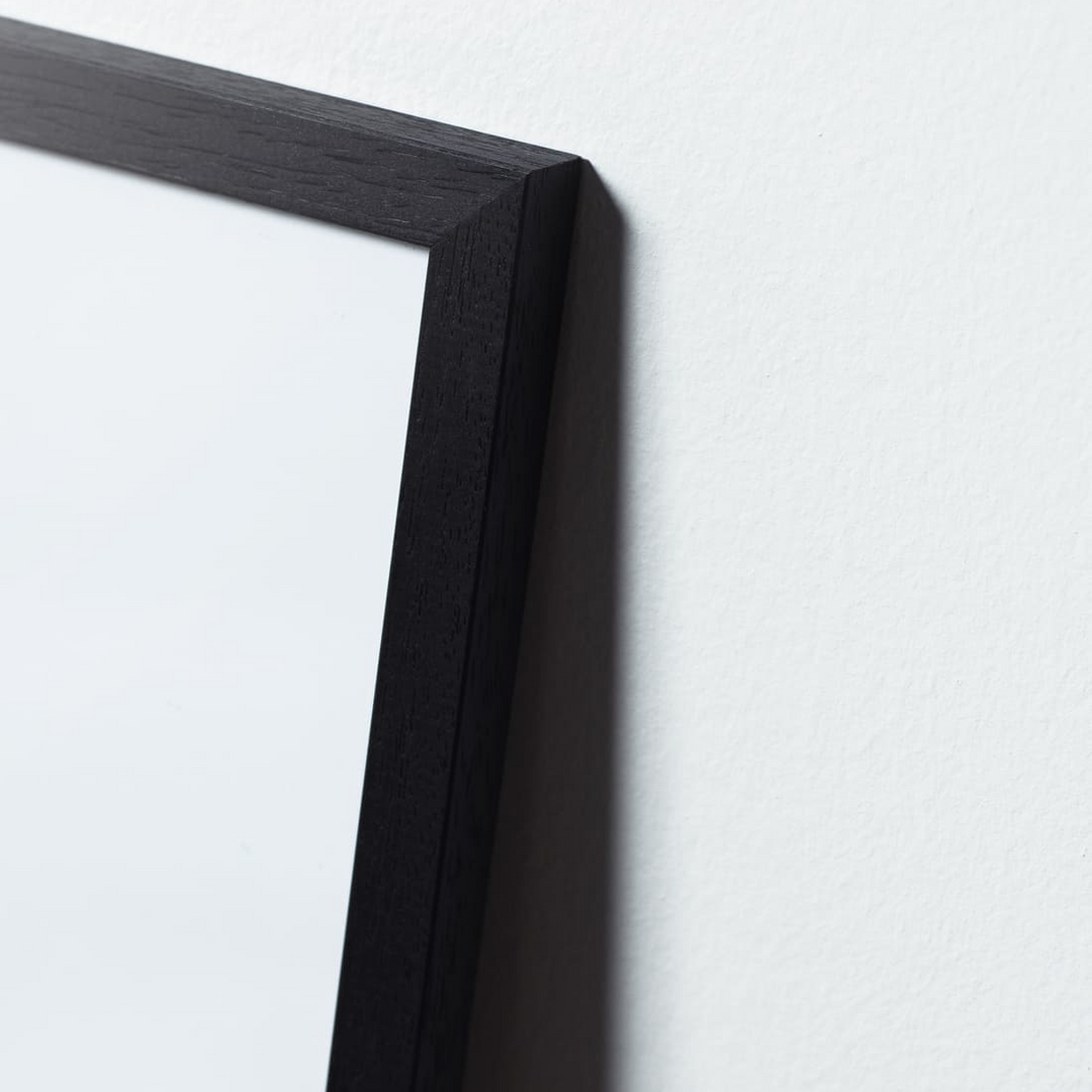 Novictus Bilderrahmen Glas Massivholz Schwarz nordery