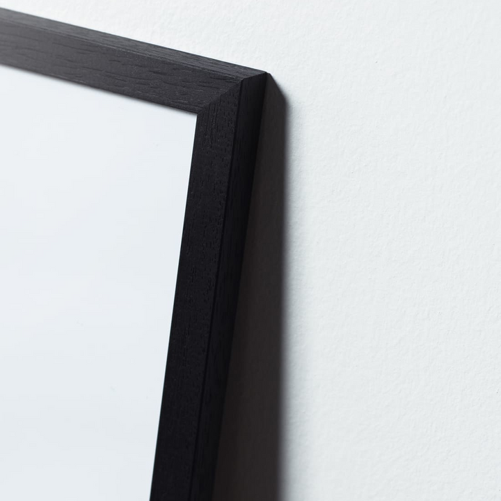 Novictus Bilderrahmen Glas Massivholz Schwarz nordery