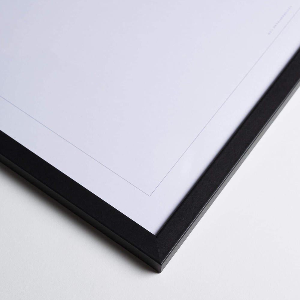 Novictus Bilderrahmen Glas Massivholz Schwarz nordery