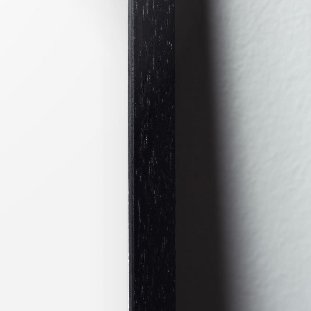 Novictus Bilderrahmen Glas Massivholz Schwarz nordery
